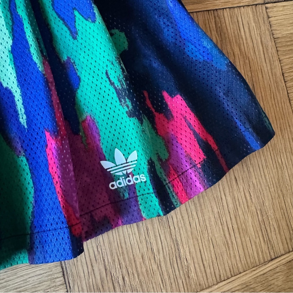 Adidas X Pharrell Williams Limited Edition Pleated Multi Color Skirt Small - Picture 4 of 8